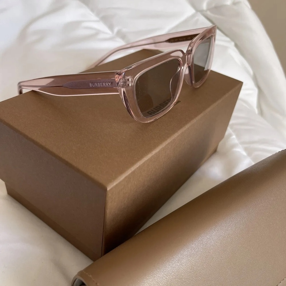 BURBERRY BE4321 PinkGrey Rectangle Women's 52 mm Sunglasses